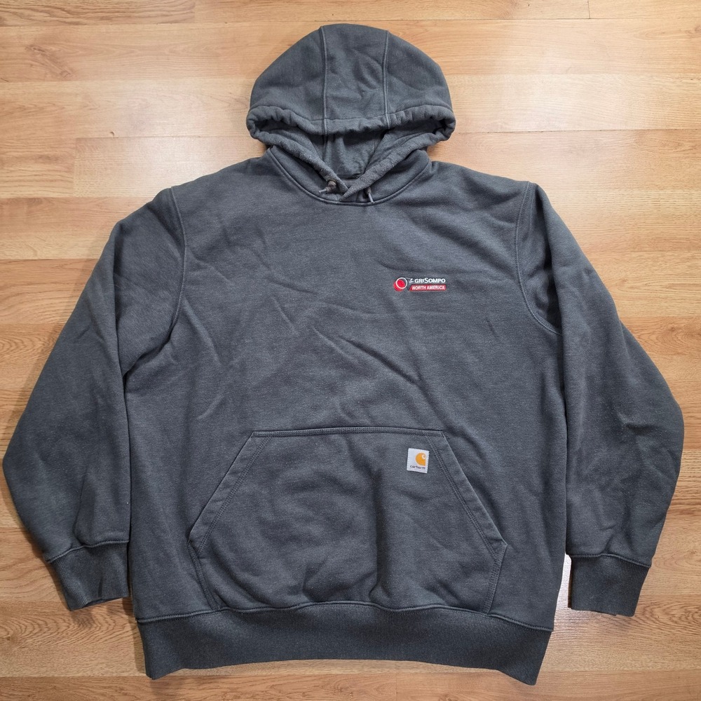 Carhartt Hoodie Mens XL Rain Defender Loose Fit Workwear Charcoal Gray Outdoor